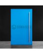 blaue Aluminium-Drehflügeltür