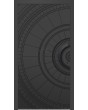 LIM V63 - Aluminium-Scharniertür mit gefrästem Muster