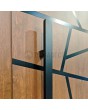 LIM W360 double – massive Aluminium-Doppeltür mit Streifen