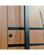 PIVOT W360 – moderne Aluminium-Drehtür mit Streifen