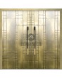 LIM M18 double - Aluminium-Doppeleingangstür mit gefräster Metallstruktur