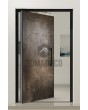 PIVOT M24 - Aluminium-Schwenktür mit Bronze-Flüssigmetall