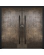 LIM M24 double - Aluminium-Doppelflügeltür mit Bronze-Flüssigmetall