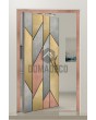 PIVOT M4 - Aluminium-Drehflügeltür mit Flüssigmetallbeschichtung 