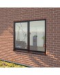 AL86-D1 - Doppeltes Aluminium-Fenster - Drehkipp / fest