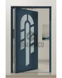PIVOT 15E - puerta pivotante de aluminio con cristal decorativo 