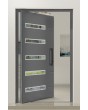PIVOT 39 – Aluminium-Vorhängetür mit Aluminium-Drehbeschlag