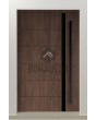PIVOT 41 - Aluminium-Drehtür mit Leiste