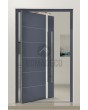 PIVOT 41 - Aluminium-Drehtür mit Leiste