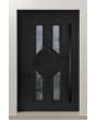 PIVOT CL11 - verglaste traditionelle Aluminium-Drehtür mit dekorativem Rahmen