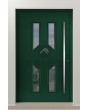 PIVOT CL11 - verglaste traditionelle Aluminium-Drehtür mit dekorativem Rahmen