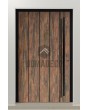 PIVOT WOODLINE 2 – Drehtür mit Tambora-Hochdrucklaminat in Holzoptik