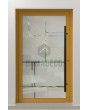 PIVOT Glass S17 - Aluminium-Drehflügeltür mattiert mit transparentem Dekor
