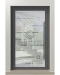 LIM Glass S20 - hochwertige mattierte Haustür mit transparentem Dekor