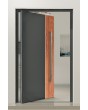 PIVOT V22 – Aluminium-Drehtür mit Holzdekor