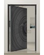 PIVOT V63 - Aluminium-Drehflügeltür mit Frässtruktur