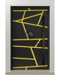 PIVOT W360 – moderne Aluminium-Drehtür mit Streifen