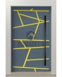 PIVOT W360 – moderne Aluminium-Drehtür mit Streifen