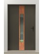 PIVOT V08 - Aluminium-Haustür mit Naturstein