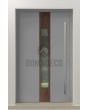 LIM V08 - Aluminium-Haustür mit Naturstein