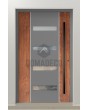 LIM V09 - Aluminium-Haustür mit Naturstein