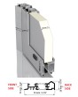 LIM-BATCH VL19 double - Lacobel Glas-Aluminium-Tür