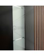PIVOT RAIL4 - Aluminium-Drehtür mit vertikalen Lamellen aus Aluminiumprofilen
