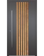 LIM RAIL5 - Aluminium-Haustür mit vertikalen Lamellen aus Aluminiumprofilen