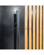 LIM RAIL5 - Aluminium-Haustür mit vertikalen Lamellen aus Aluminiumprofilen