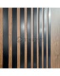 LIM RAIL6 double - Aluminium-Doppelflügeltür mit schwarzen Vertikal-Lamellen aus Aluminiumprofilen