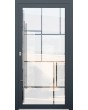LIM Glass S17 - hochwertige mattierte Haustür mit transparentem Dekor