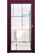 LIM Glass S17 - hochwertige mattierte Haustür mit transparentem Dekor
