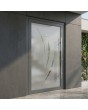 LIM Glass S19 - hochwertige mattierte Haustür mit transparentem Dekor