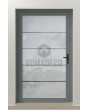 LIM Glass S4 - mattierte Vordertür mit vier transparenten Streifen