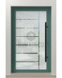 LIM Glass S - mattierte Haustür mit transparentem Motiv