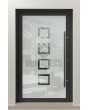 LIM Glass S8 - sandfarbene Haustür mit transparentem Dekor