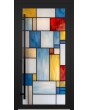 LIM SG1 – Aluminium-Außentür mit Buntglas