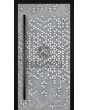 LIM Squares - Aluminium-Haustür mit quadratischer Struktur aus gefrästem Metall