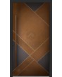 LIM V10 – Aluminium-Haustür mit Holzdekor