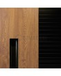 LIM V24 – Moderne Haustür mit gefrästen Rillen und Akzenten