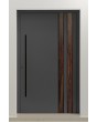 PIVOT V28 – Aluminium-Haustür mit Holzdekor