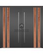 LIM v28 double - Doppeleingangstür aus Aluminium mit Holzdekor
