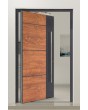 PIVOT V36 – Aluminium-Drehtür mit Holzdekor