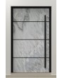 PIVOT V42 - Aluminium-Haustürzapfen mit weißer Felsensteintextur
