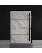 PIVOT V42 - Aluminium-Haustürzapfen mit weißer Felsensteintextur