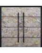 LIM V46 double - Aluminium-Doppel-Haustür mit Sandstein