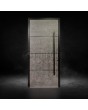 Eingangstür aus Aluminium mit Quarzsinterbeschichtung
