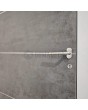 PIVOT V56 - Aluminium-Drehtür mit gesintertem Quarz verkleidet