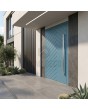 Blaue Aluminium-Schwenktür für den Außenbereich