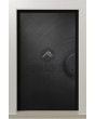 LIM V63 - Aluminium-Scharniertür mit gefrästem Muster